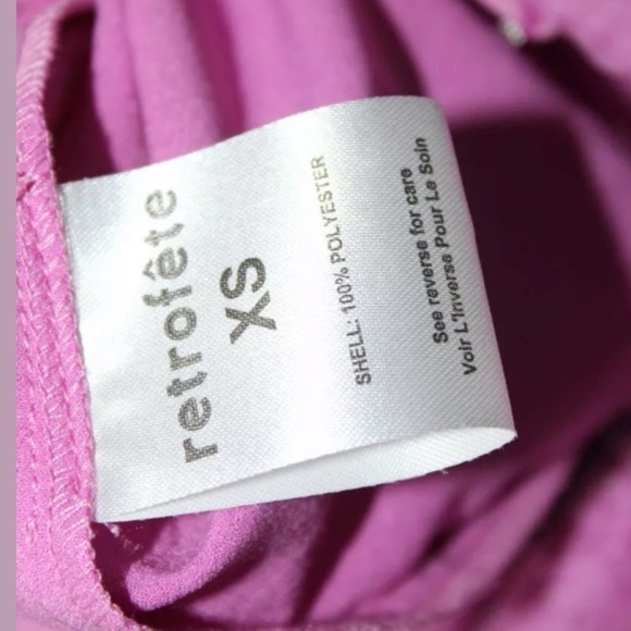 Retrofete Shelley Slim Leg Crinkled Jumpsuit Pink - Picture 7 of 10